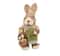 12.5&#x22; Rustic Girl Rabbit with Easter Basket Figure